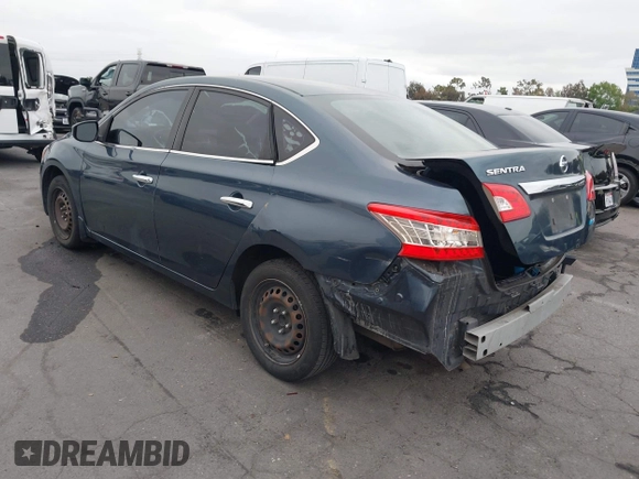 2014 Nissan Sentra S with VIN 3N1AB7AP6EY268974, listed as a IAAI auction lot 42159041 with 130,588 mi miles and . Bid and sale history available at DreamBid. Image 3.
