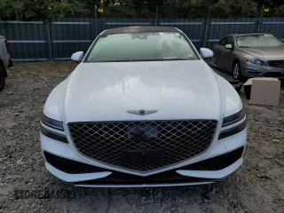 2022 Genesis G80 3.5T Sport with VIN KMTGB4SD1NU127325, listed as a Copart auction lot 70395384 with 28,844 mi miles and Salvage Title. Bid and sale history available at carsss.com. Image 5.
