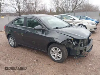 2014 Chevrolet Sonic LT with VIN 1G1JC5SH1E4236385, listed as a IAAI auction lot 42066948 with 126,200 mi miles and . Bid and sale history available at DreamBid. Image 1.