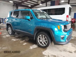 2021 Jeep Renegade Latitude z VIN ZACNJDBB7MPM24975, wystawiony jako Copart lot #61205165 z przebiegiem 63 328 mil mil oraz Szkoda całkowita • Salvage title. Historia ofert i sprzedaży dostępna na DreamBid. Obrazek 4.