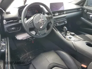 2021 Toyota GR Supra 3.0 with VIN WZ1DB0C00MW042681, listed as a Copart auction lot 59174324 with 7,718 mi miles and Salvage Title. Bid and sale history available at carsss.com. Image 8.
