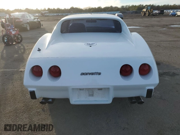 1977 Chevrolet Corvette with VIN 1237L5446940, listed as a Copart auction lot 42461375 with 47,599 mi miles and Salvage title. Bid and sale history available at DreamBid. Image 6.