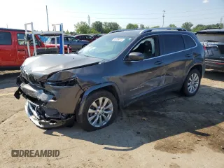 2018 Jeep Cherokee Overland with VIN 1C4PJMJX2JD594776, listed as a Copart auction lot 65599074 with 0 mi miles and Clean Title. Bid and sale history available at carsss.com. Image 1.
