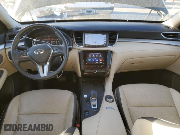 2019 Infiniti QX50 Pure with VIN 3PCAJ5M30KF111736, listed as a Copart auction lot 42020125 with 34,320 mi miles and Clean title. Bid and sale history available at DreamBid. Image 8.