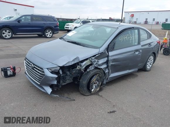 2020 Hyundai Accent SE with VIN 3KPC24A61LE096847, listed as a IAAI auction lot 41997351 with 48,214 mi miles. Bid and sale history available at carsss.com. Image 6.