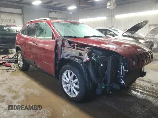 2015 Jeep Cherokee Limited with VIN 1C4PJMDS8FW630837, listed as a Copart auction lot 52094015 with 97,978 mi miles and Salvage Title. Bid and sale history available at DreamBid. Image 4.
