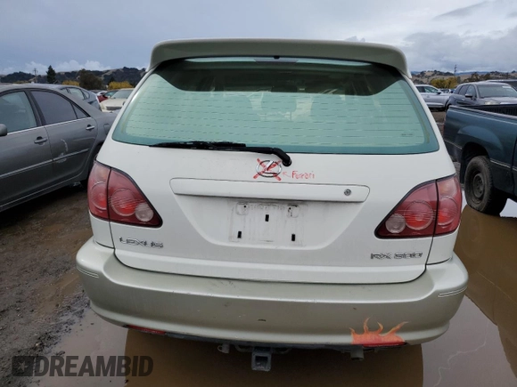 2000 Lexus RX 300 with VIN JT6HF10U6Y0132967, listed as a Copart auction lot 82452084 with 206,616 mi miles and Salvage Title. Bid and sale history available at carsss.com. Image 6.