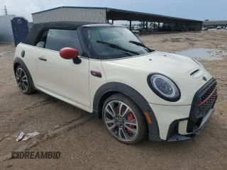 2023 MINI Convertible John Cooper Works with VIN WMW63DL0XP3P70734, listed as a Copart auction lot 76761254 with 0 mi miles and Non Repairable. Bid and sale history available at carsss.com. Image 4.