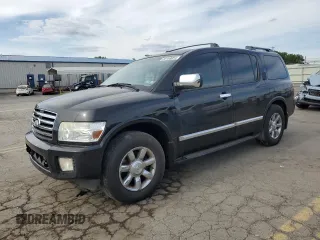 2007 Infiniti QX56 with VIN 5N3AA08C57N803676, listed as a Copart auction lot 60159054 with 216,320 mi miles and Salvage Title. Bid and sale history available at carsss.com. Image 1.