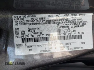 2012 Ford Focus SE with VIN 1FAHP3F28CL211898, listed as a IAAI auction lot 42466544 with 142,933 mi miles and . Bid and sale history available at DreamBid. Image 9.