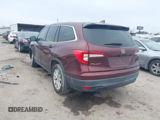 2019 Honda Pilot LX with VIN 5FNYF5H12KB023764, listed as a IAAI auction lot 41589629 with 66,879 mi miles. Bid and sale history available at carsss.com. Image 3.