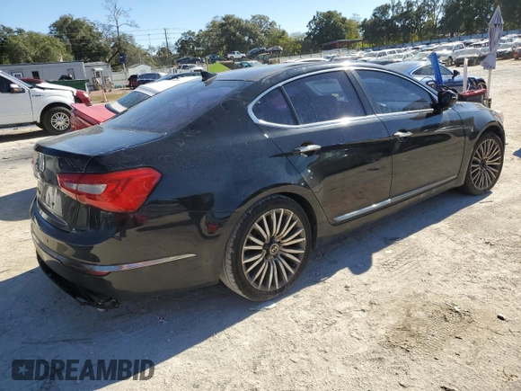 2014 Kia Cadenza Premium with VIN KNALN4D71E5121091, listed as a Copart auction lot 82902324 with 205,042 mi miles and Clean Title. Bid and sale history available at carsss.com. Image 3.