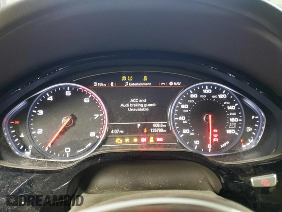 2015 Audi A8 L 4.0T with VIN WAU32AFD0FN032818, listed as a Copart auction lot 43286465 with 125,798 mi miles and Salvage Title. Bid and sale history available at carsss.com. Image 9.