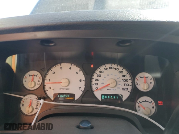 2005 Dodge 1500 SLT with VIN 1D7HA18D55J540688, listed as a Copart auction lot 54895385 with 116,259 mi miles and Salvage Title. Bid and sale history available at DreamBid. Image 9.