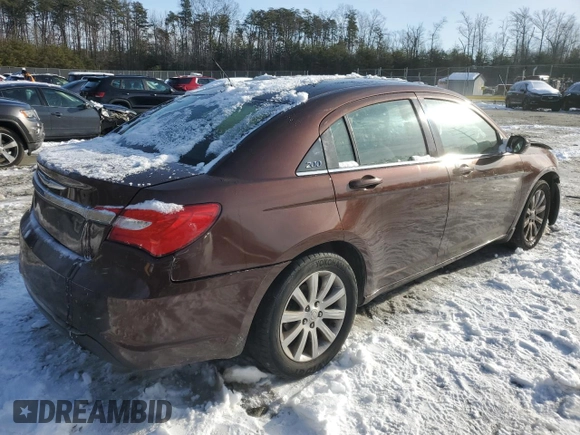 2013 Chrysler 200 Touring with VIN 1C3CCBBB9DN574950, listed as a Copart auction lot 45840855 with Not Provided miles and Non Repairable. Bid and sale history available at carsss.com. Image 3.