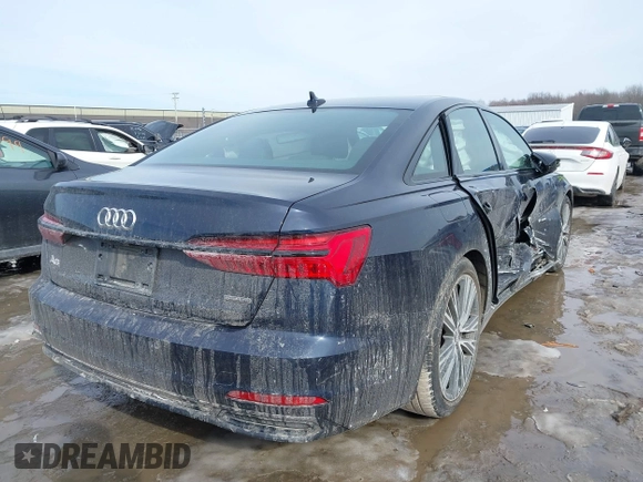 2021 Audi A6 Premium Plus with VIN WAUE3AF26MN047566, listed as a IAAI auction lot 41646389 with 30,039 mi miles. Bid and sale history available at carsss.com. Image 4.