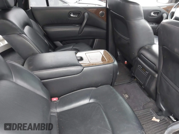 2017 Infiniti QX80 Signature Edition with VIN JN8AZ2NEXH9155628, listed as a IAAI auction lot 41941376 with 90,134 mi miles. Bid and sale history available at carsss.com. Image 8.