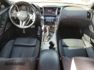 2019 Infiniti Q50 RED SPORT 400 with VIN JN1FV7APXKM761004, listed as a Copart auction lot 80199764 with 88,593 mi miles and Salvage Title. Bid and sale history available at carsss.com. Image 8.
