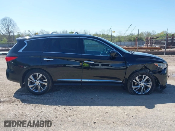 2015 Infiniti QX60 with VIN 5N1AL0MM7FC521714, listed as a IAAI auction lot 41897689 with 186,610 mi miles. Bid and sale history available at carsss.com. Image 13.