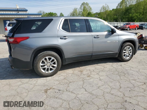 2020 Chevrolet Traverse LS with VIN 1GNEVFKW4LJ315658, listed as a Copart auction lot 55721495 with 80,808 mi miles and Salvage title. Bid and sale history available at DreamBid. Image 3.