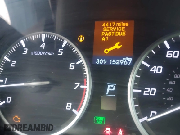 2013 Acura ILX with VIN 19VDE1F37DE022142, listed as a IAAI auction lot 41543026 with 152,967 mi miles. Bid and sale history available at carsss.com. Image 15.
