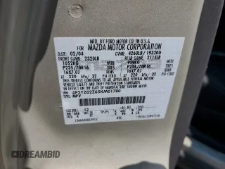 2005 Mazda Tribute i with VIN 4F2YZ02Z65KM01780, listed as a Copart auction lot 70890314 with 119,107 mi miles and Salvage Title. Bid and sale history available at carsss.com. Image 12.