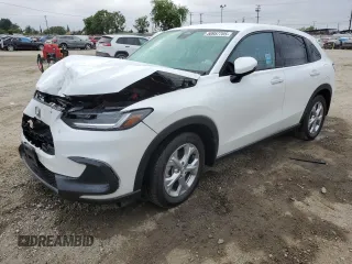 2023 Honda HR-V LX with VIN 3CZRZ1H37PM735335, listed as a Copart auction lot 58957705 with 21,203 mi miles and Salvage title. Bid and sale history available at DreamBid. Image 1.