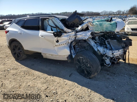 2022 Chevrolet Blazer RS with VIN 3GNKBERS4NS134747, listed as a Copart auction lot 88353445 with Not provided miles and Salvage title. Bid and sale history available at DreamBid. Image 4.