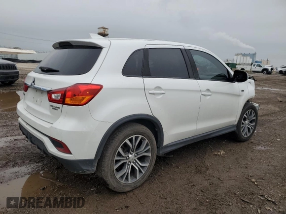 2019 Mitsubishi Outlander ES with VIN JA4AP3AU4KU020146, listed as a Copart auction lot 55582025 with 144,166 mi miles and Salvage title. Bid and sale history available at DreamBid. Image 3.