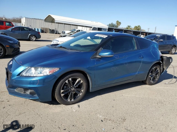 2015 Honda CR-Z EX with VIN JHMZF1D69FS001170, listed as a Copart auction lot 88910545 with 89,340 mi miles and Salvage Title. Bid and sale history available at carsss.com. Image 1.