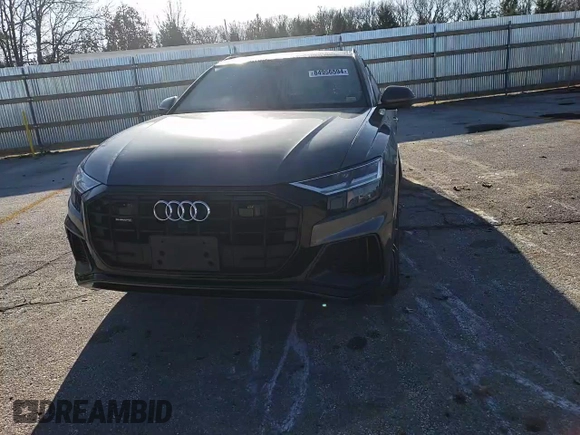 2019 Audi Q8 Premium Plus with VIN WA1EVAF15KD025205, listed as a Copart auction lot 84956594 with 0 mi miles and Salvage Title. Bid and sale history available at carsss.com. Image 11.