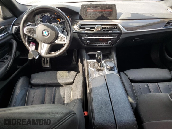 2017 BMW 5 Series 540i with VIN WBAJE5C37HG914805, listed as a Copart auction lot 50721455 with 56,668 mi miles and Salvage Title. Bid and sale history available at carsss.com. Image 8.