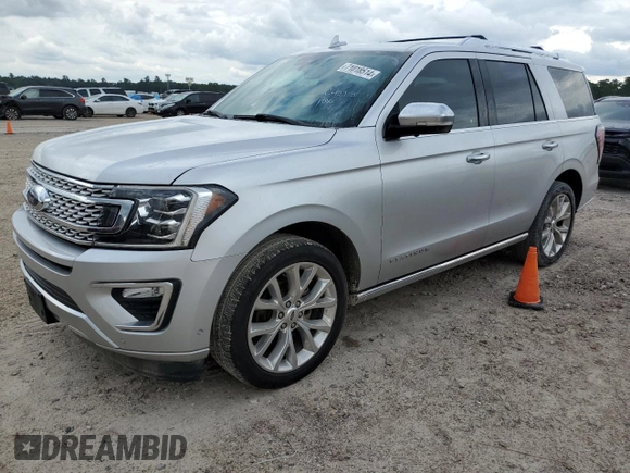 2018 Ford Expedition Platinum with VIN 1FMJU1LT9JEA59942, listed as a Copart auction lot 71018514 with 116,110 mi miles and Salvage Title. Bid and sale history available at carsss.com. Image 1.