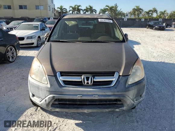 2002 Honda CR-V EX with VIN JHLRD78852C094055, listed as a Copart auction lot 49743145 with 146,336 mi miles and Clean Title. Bid and sale history available at carsss.com. Image 5.