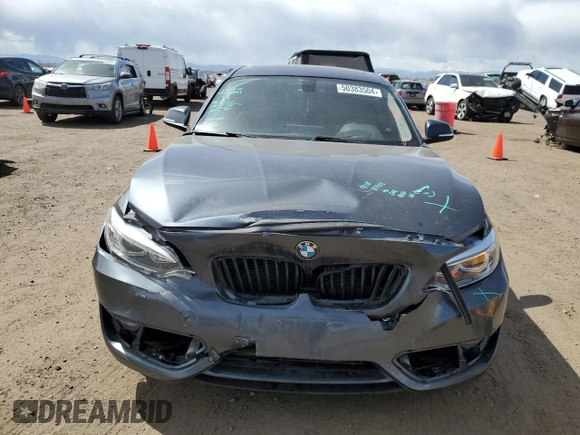 2015 BMW 2 Series 228i with VIN WBA1F9C57FVW98744, listed as a Copart auction lot 50383504 with 68,799 mi miles. Bid and sale history available at carsss.com. Image 5.