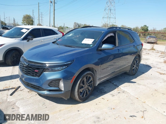 2024 Chevrolet Equinox RS with VIN 3GNAXMEG9RL181331, listed as a IAAI auction lot 41711779 with 15,405 mi miles and . Bid and sale history available at DreamBid. Image 17.