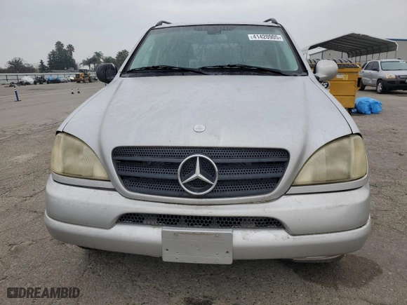 2001 Mercedes-Benz M-Class with VIN 4JGAB54E31A236148, listed as a Copart auction lot 41420905 with 163,120 mi miles and Clean Title. Bid and sale history available at carsss.com. Image 5.