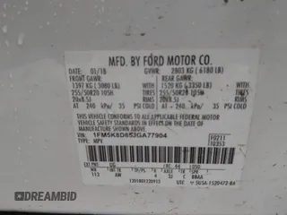 2018 Ford Explorer XLT с VIN 1FM5K8D85JGA77904, выставлен на аукционе IAAI как лот 42332369 с пробегом 151 315 миль миль и . История ставок и продаж доступна на DreamBid. Изображение 9.