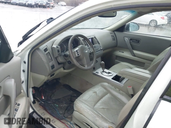 2004 Infiniti FX with VIN JNRAS08W44X203168, listed as a IAAI auction lot 41925315 with Not Provided miles and . Bid and sale history available at DreamBid. Image 5.