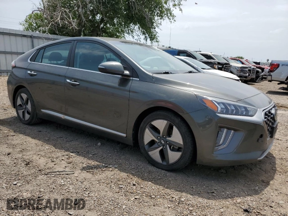 2021 Hyundai Ioniq Limited with VIN KMHC05LC1MU254410, listed as a Copart auction lot 53477115 with 126,606 mi miles and Salvage title. Bid and sale history available at DreamBid. Image 4.