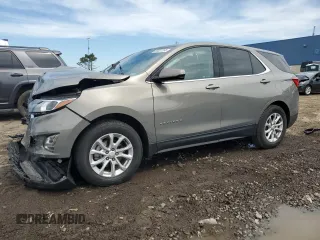 2019 Chevrolet Equinox LT z VIN 3GNAXKEV3KS518431, wystawiony jako Copart lot #56637265 z przebiegiem 66 803 mil mil oraz Szkoda całkowita • Salvage title. Historia ofert i sprzedaży dostępna na DreamBid. Obrazek 1.