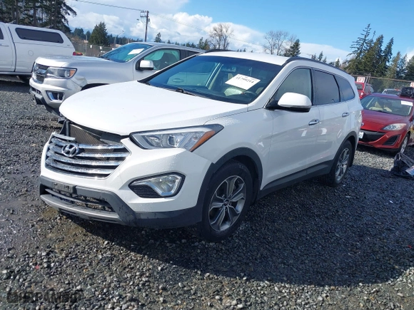 2014 Hyundai Santa Fe Limited with VIN KM8SNDHF2EU044524, listed as a IAAI auction lot 41799214 with 108,626 mi miles. Bid and sale history available at carsss.com. Image 17.