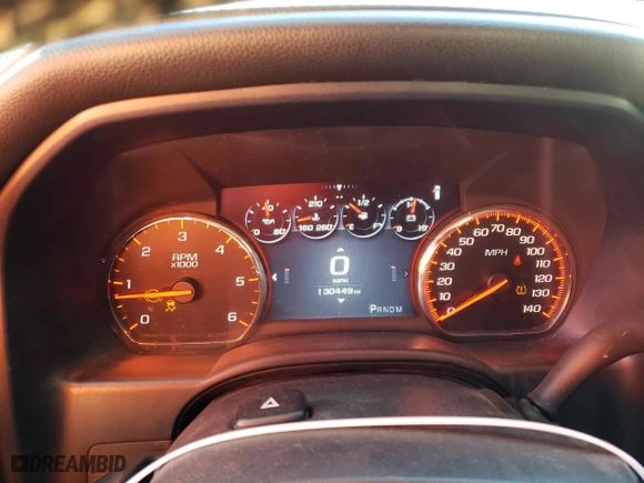 2015 GMC Sierra 1500 Denali with VIN 3GTU2WEJ2FG213956, listed as a Copart auction lot 88971565 with 130,449 mi miles and Salvage Title. Bid and sale history available at carsss.com. Image 9.