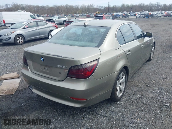 2006 BMW 5 Series 525i with VIN WBANE53536CK83932, listed as a IAAI auction lot 41929809 with 174,877 mi miles. Bid and sale history available at carsss.com. Image 4.