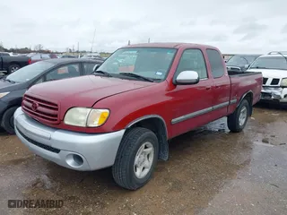 2002 Toyota Tundra SR5 with VIN 5TBRT34172S291804, listed as a IAAI auction lot 41560430 with 195,862 mi miles. Bid and sale history available at carsss.com. Image 2.