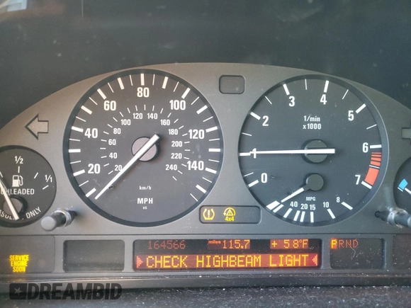 2006 BMW X5 3.0i with VIN 5UXFA13566LY43565, listed as a Copart auction lot 73193764 with 164,566 mi miles and Salvage Title. Bid and sale history available at carsss.com. Image 9.