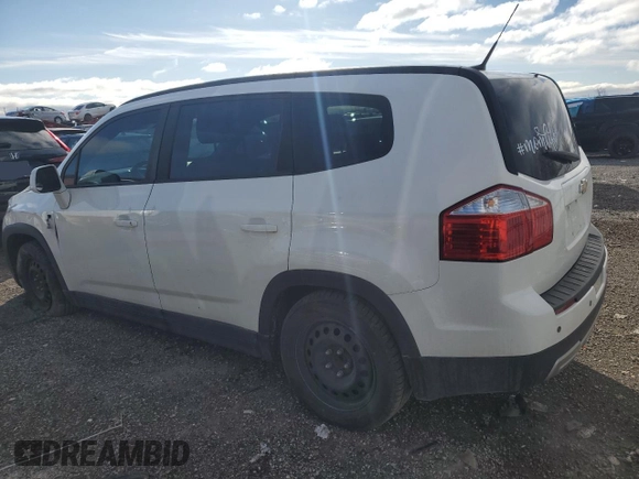 2012 Chevrolet Orlando 1LT z VIN KL77P2EM3CK586541, wystawiony jako Copart lot #49203245 z przebiegiem 121 436 mil mil oraz Tytuł czysty. Historia ofert i sprzedaży dostępna na DreamBid. Obrazek 2.