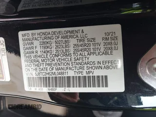 2021 Acura RDX w/A-Spec Package с VIN 5J8TC2H62ML048811, выставлен на аукционе IAAI как лот 42426312 с пробегом 25 295 миль миль и . История ставок и продаж доступна на DreamBid. Изображение 9.