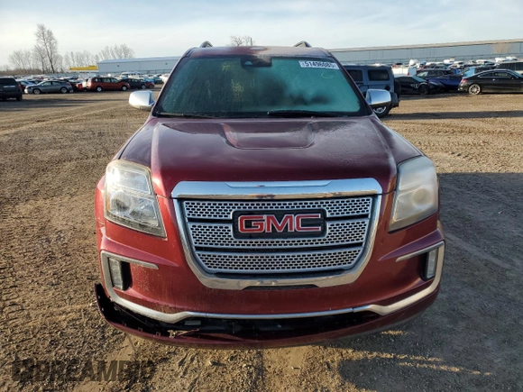 2016 GMC Terrain Denali with VIN 2GKFLVE38G6287353, listed as a Copart auction lot 51496085 with 135,741 mi miles and Salvage title. Bid and sale history available at DreamBid. Image 5.
