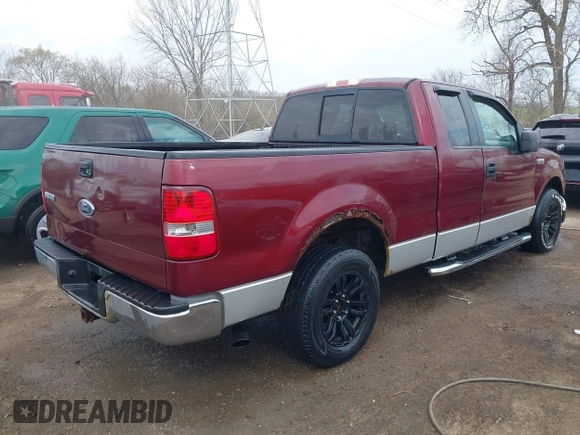 2005 Ford F-150 XLT with VIN 1FTPX12595FA43412, listed as a IAAI auction lot 41902118 with 198,025 mi miles. Bid and sale history available at carsss.com. Image 4.